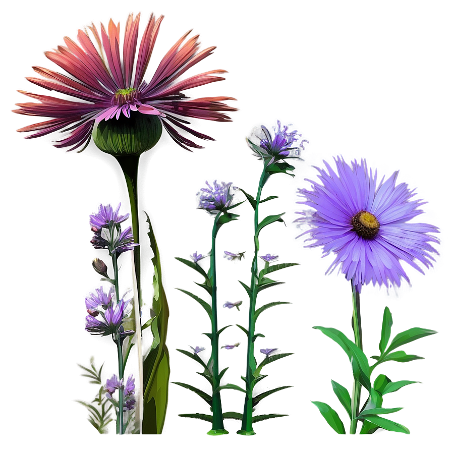 Tranquil Wildflower Vista Png 06202024 PNG Image