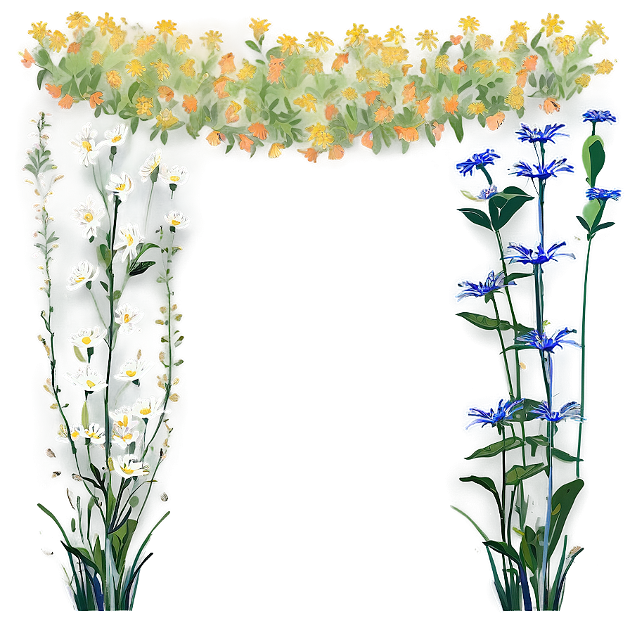 Tranquil Wildflower Vista Png Mtt42 PNG Image