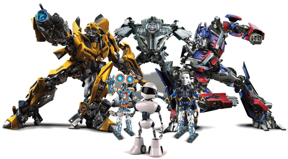 Transformers Group Pose PNG Image