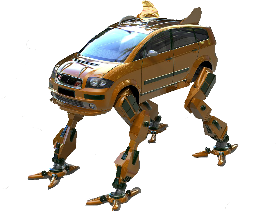 Transforming Robot Car Hybrid PNG Image