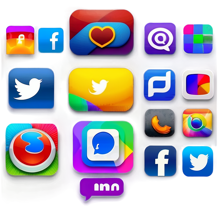 Transparent Background Social Media Icons Png Yws33 PNG Image