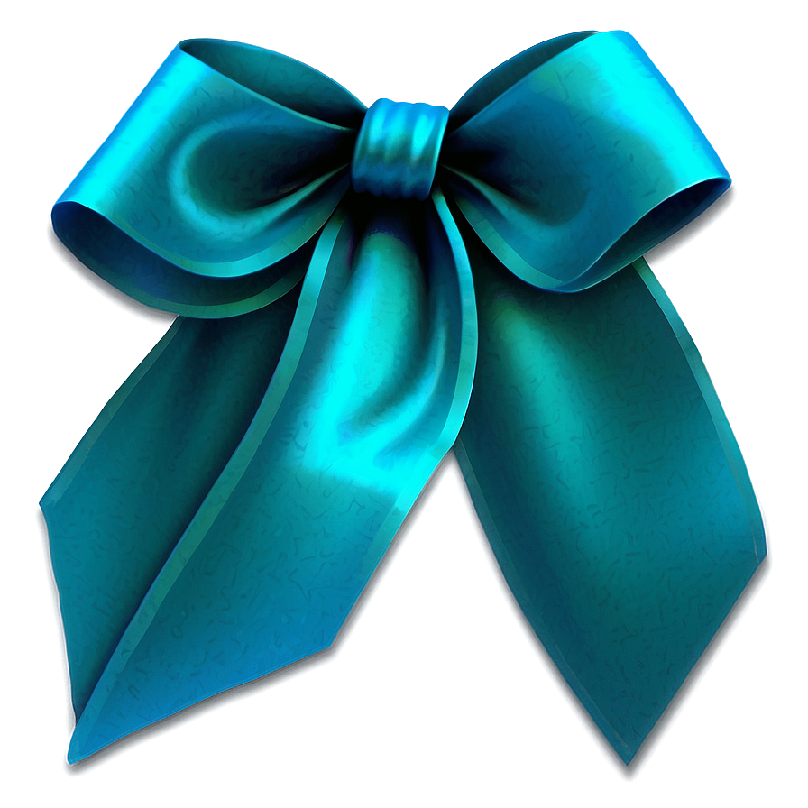 Transparent Background Teal Ribbon Png Ssr47 PNG Image