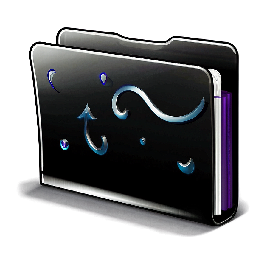 Transparent Black Folder Icon Png Usc95 PNG Image