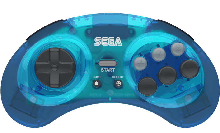 Transparent Blue S E G A Controller2018 PNG Image