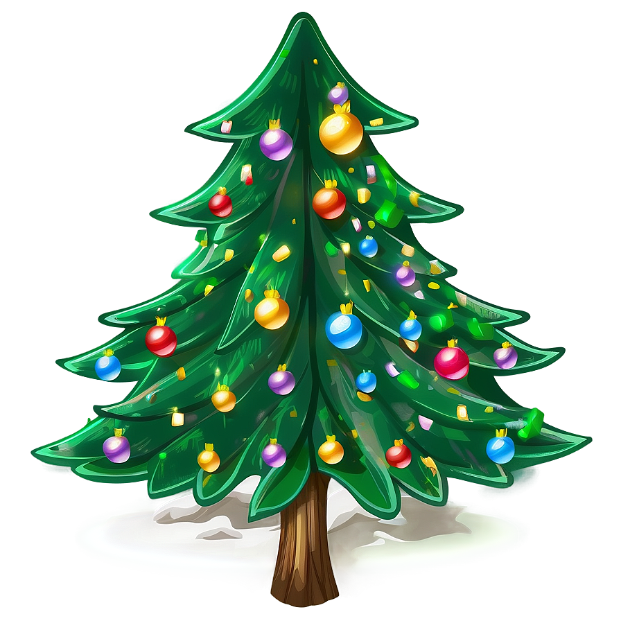 Transparent Christmas Tree Outline Png 53 PNG Image