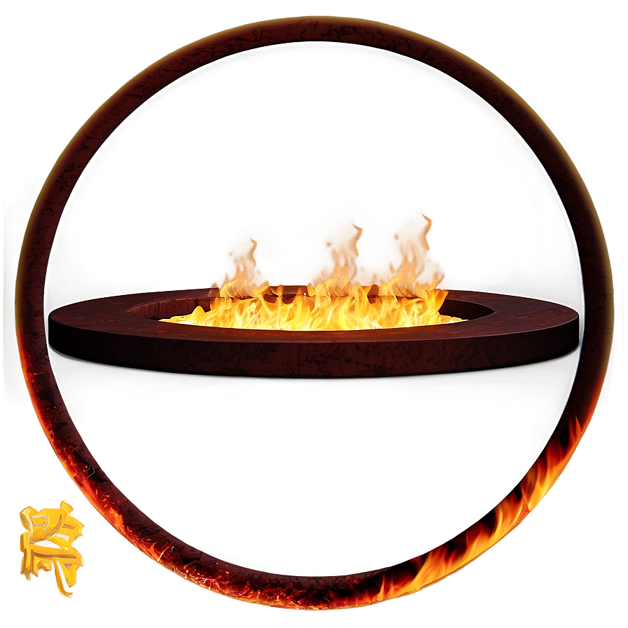 Transparent Fire Circle Png Ive6 PNG Image