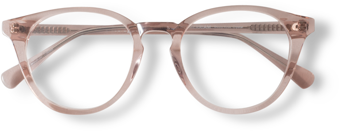 Transparent Frame Eyeglasses Isolated PNG Image