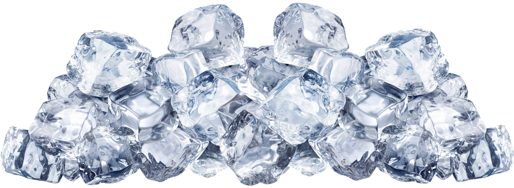 Transparent Ice Cubes Cluster.png PNG Image