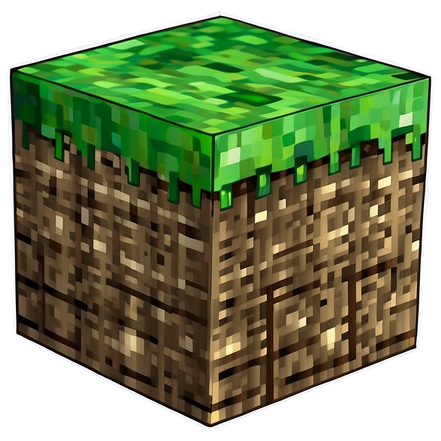 Transparent Minecraft Grass Block Png 05252024 PNG Image