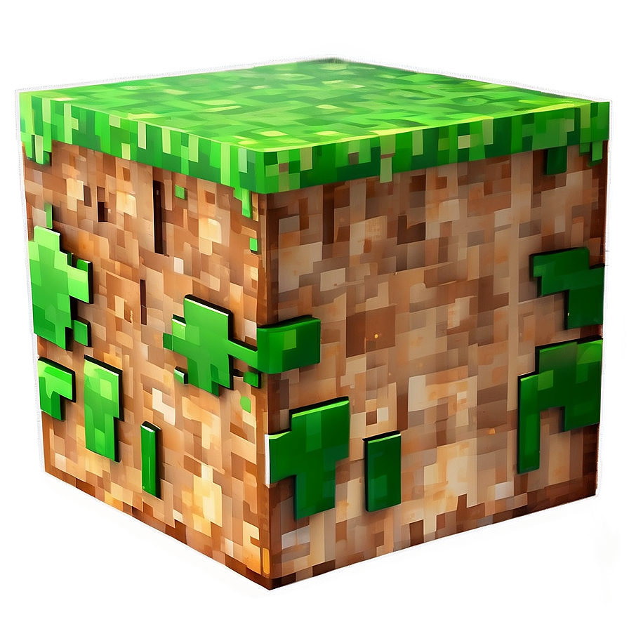 Transparent Minecraft Grass Block Png Pof PNG Image