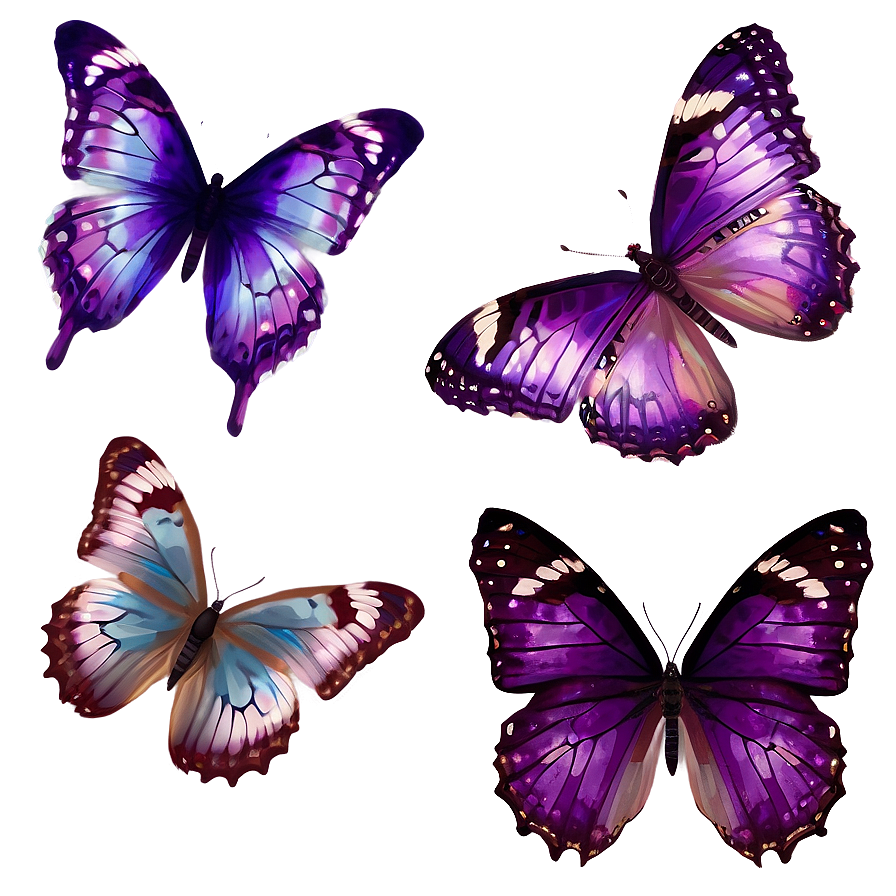 Transparent Purple Butterfly Png 05232024 PNG Image