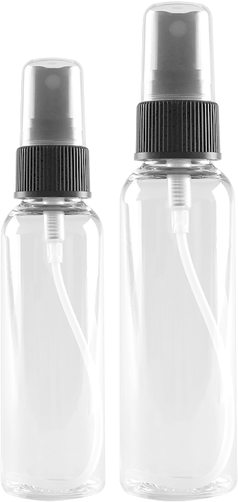 Transparent Spray Bottles Twin Pack PNG Image