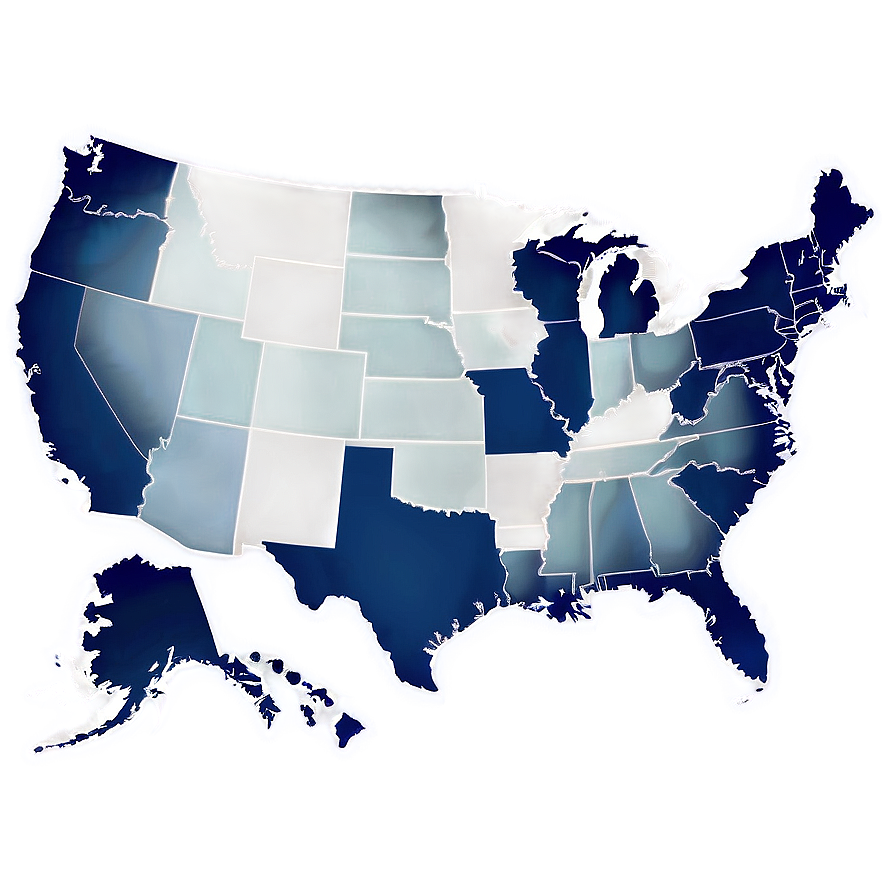 Transparent Usa Map Png 80 PNG Image