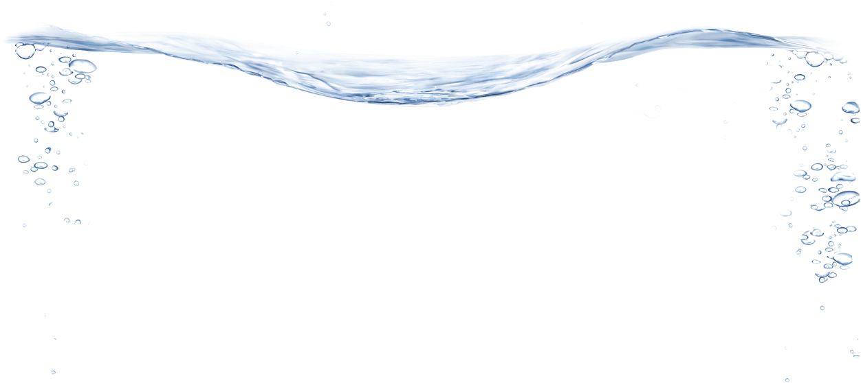 Transparent Water Wavewith Bubbles PNG Image