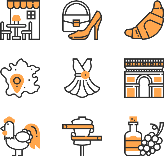 Travel_and_ Culture_ Icons_ Set PNG Image