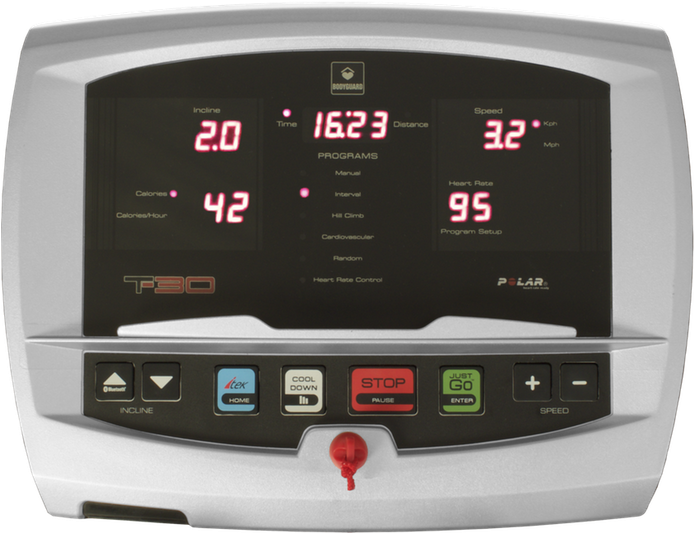 Treadmill Console Display PNG Image