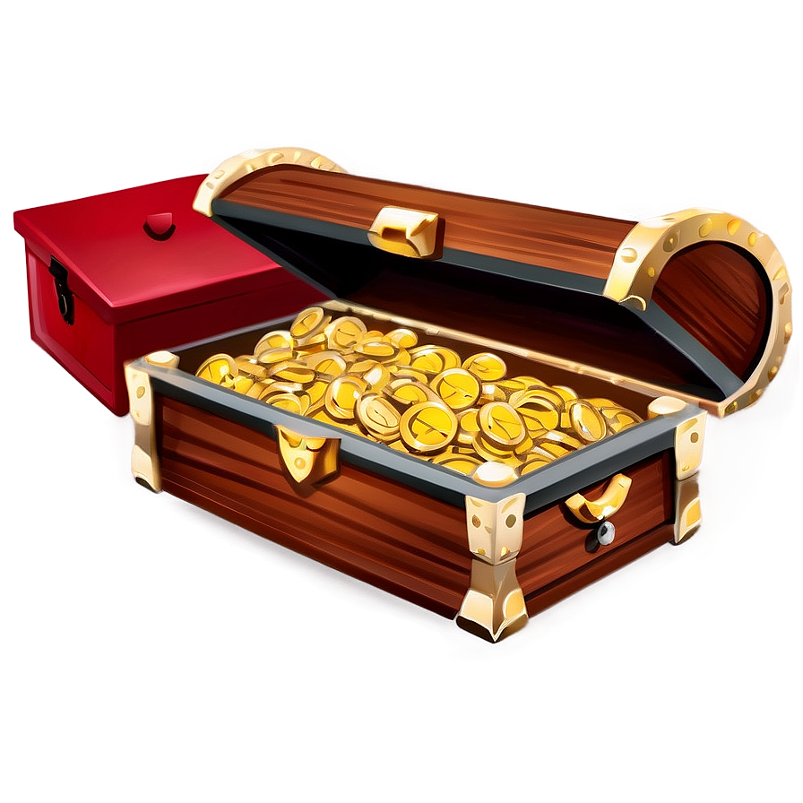 Treasure Chest Full Of Gold Png Lue16 PNG Image