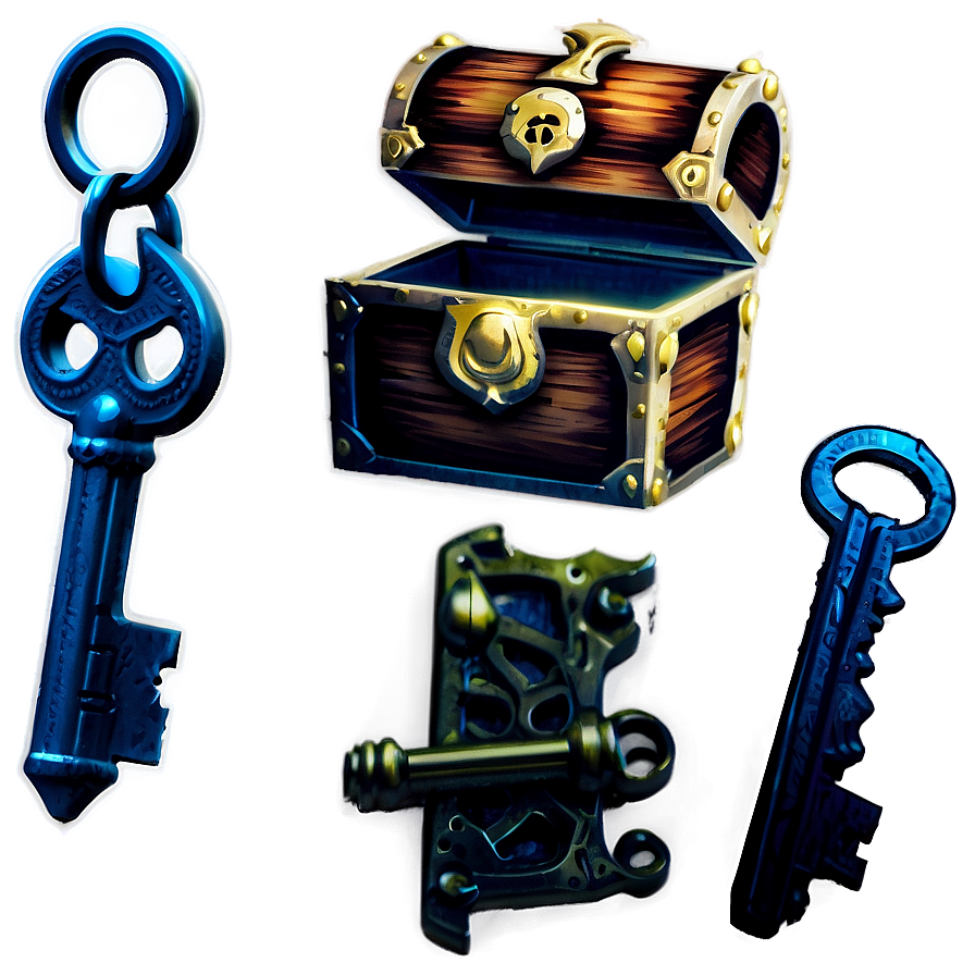 Treasure Chest Keys Png Kvw PNG Image