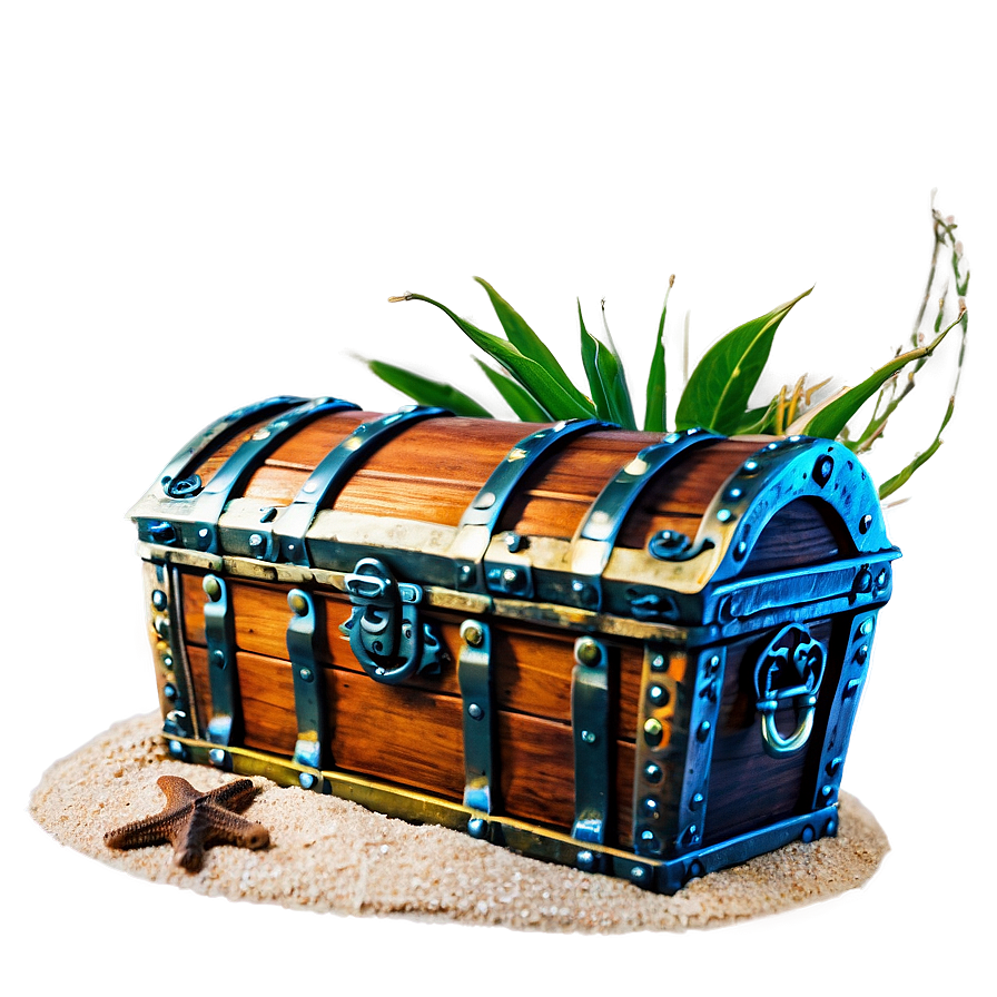 Treasure Chest On Beach Png 05252024 PNG Image