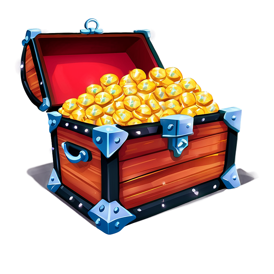 Treasure Chest With Diamonds Png 7 PNG Image