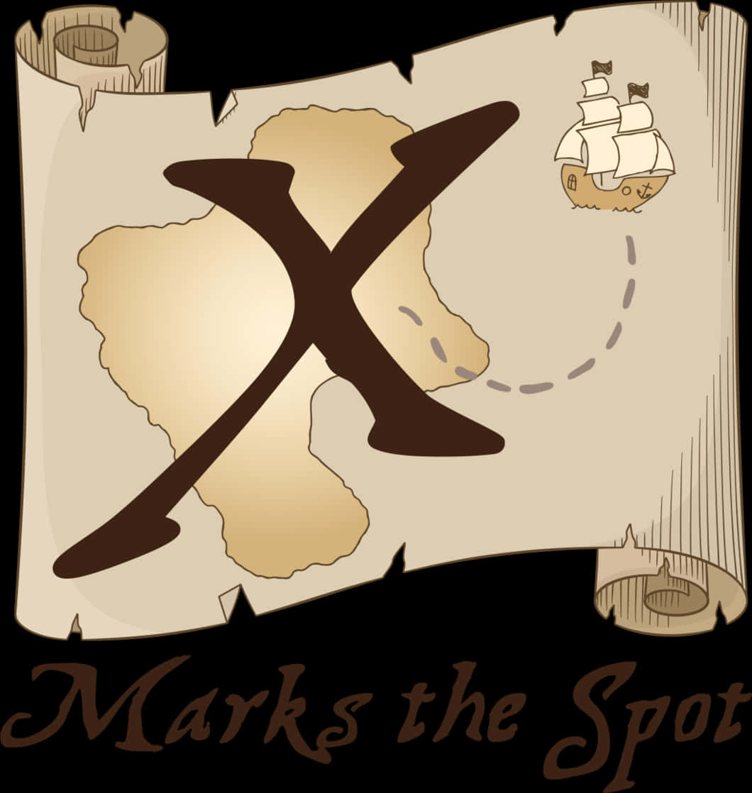 Treasure Map X Marksthe Spot PNG Image