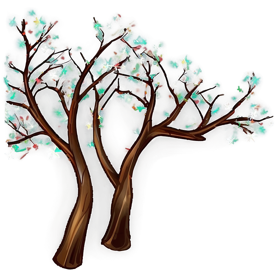 Tree Branches And Stars Png 5 PNG Image