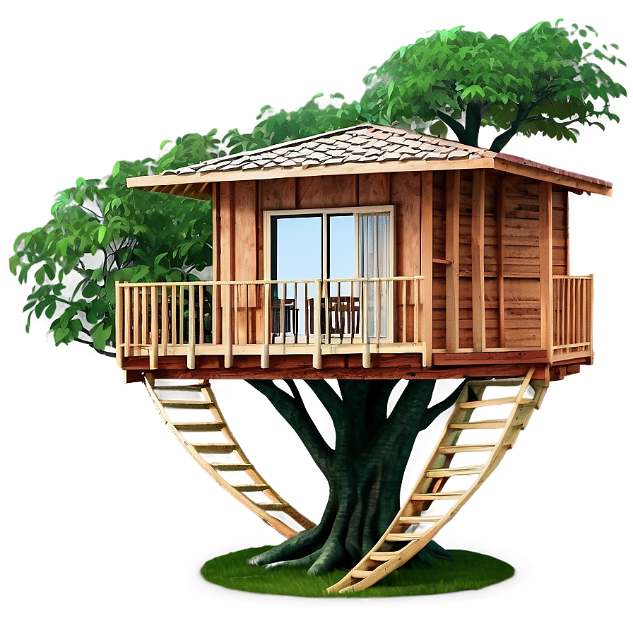 Tree House Balcony Png 06282024 PNG Image