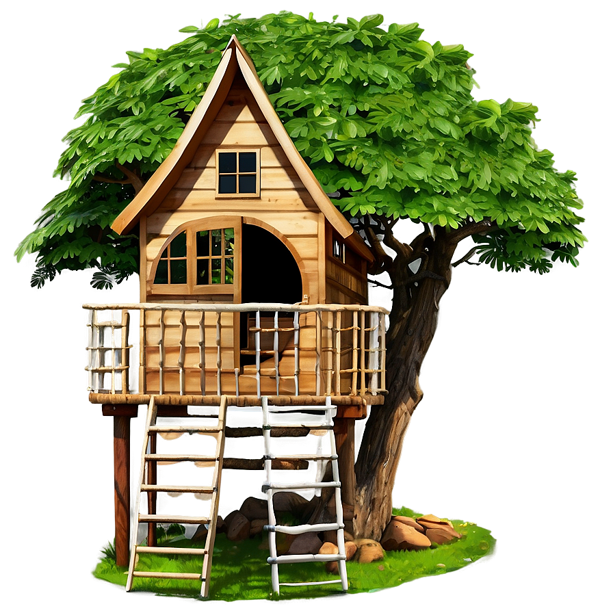 Tree House Garden Png Btq22 PNG Image