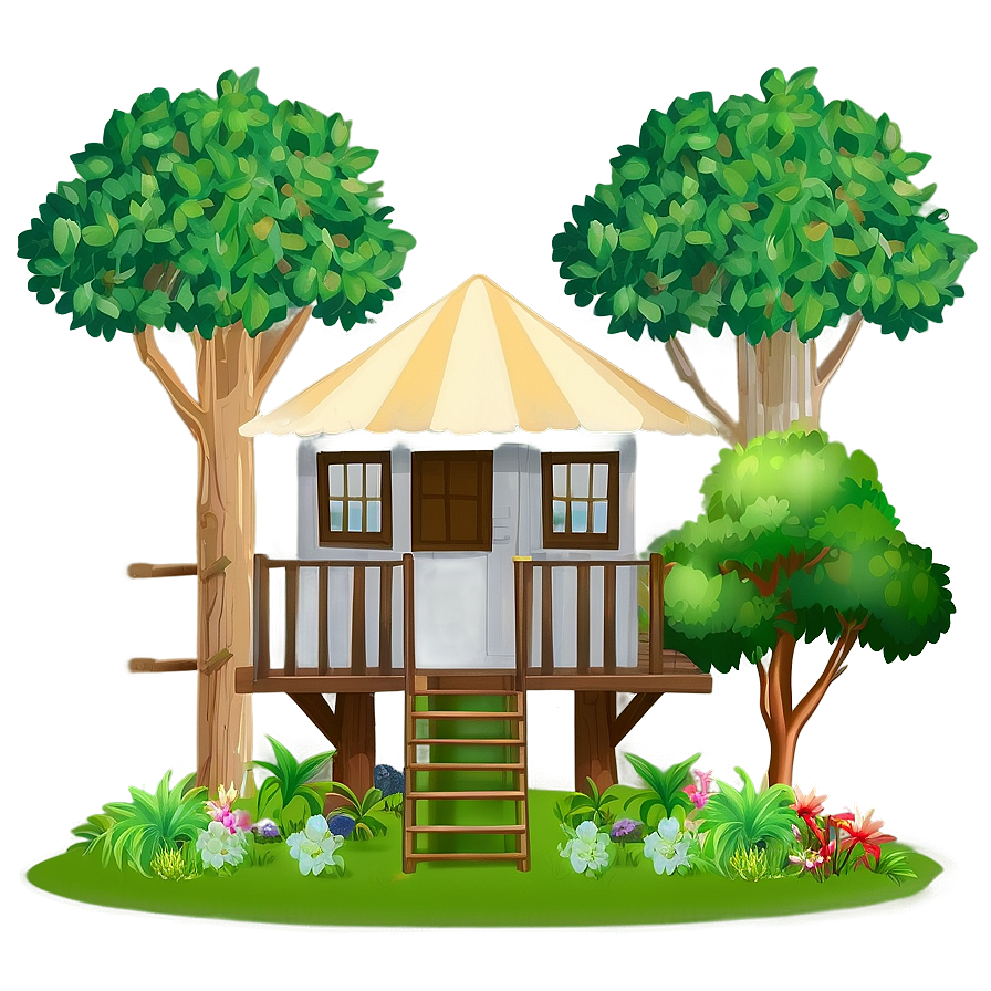 Tree House Garden Png Ohh69 PNG Image