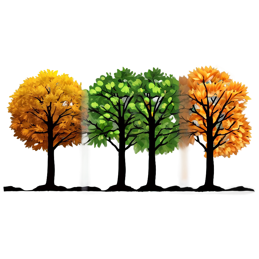 Tree Line Contrast Png Dkj PNG Image