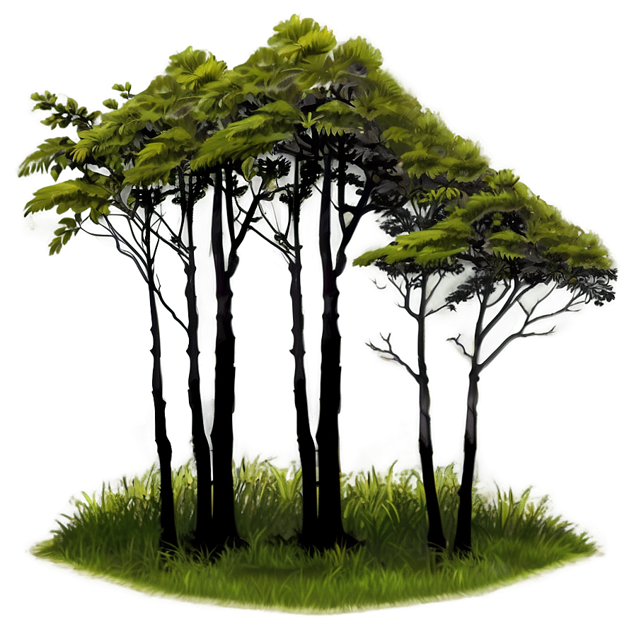 Tree Line Silhouette Png 5 PNG Image