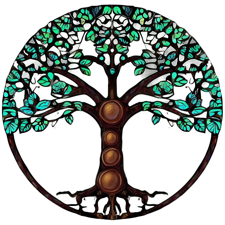 Tree Of Life In Digital Art Style Png 06122024 PNG Image