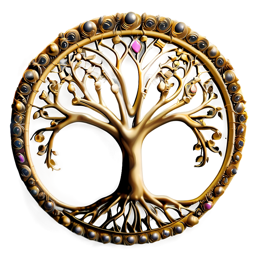 Tree Of Life In Golden Hue Png Egk73 PNG Image