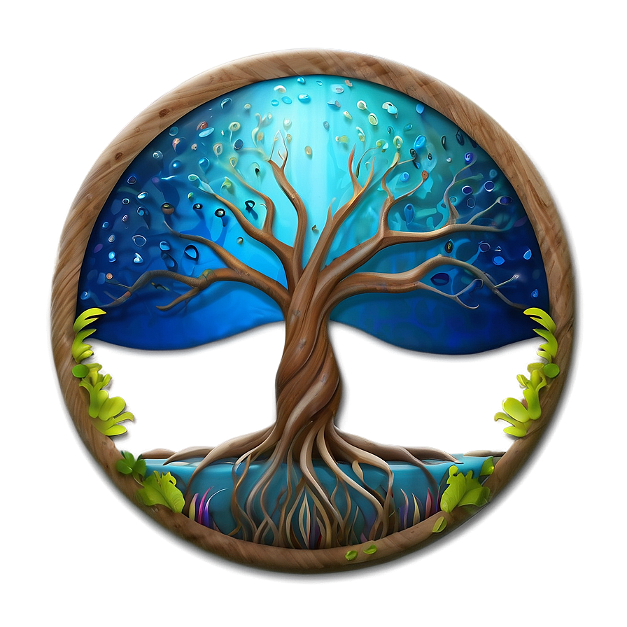 Tree Of Life In Ocean Theme Png Imy61 PNG Image