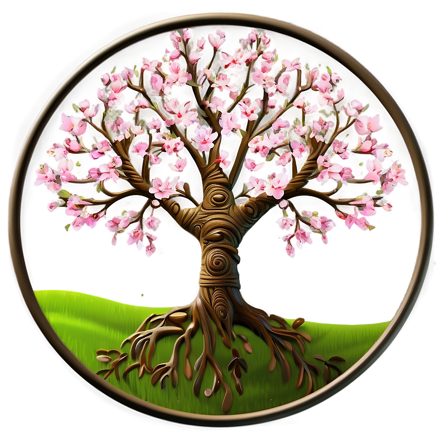 Tree Of Life In Spring Blossom Png Dfh PNG Image