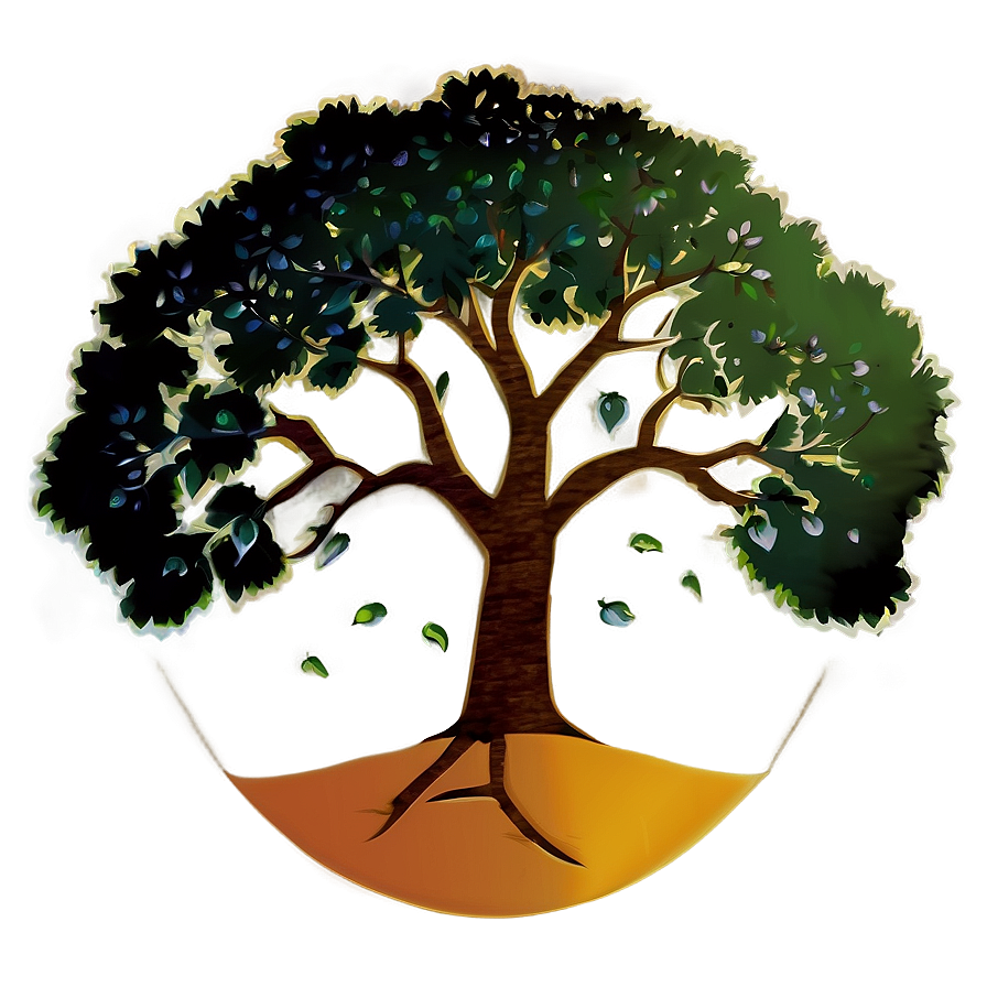 Tree Of Life On Island Silhouette Png 06122024 PNG Image