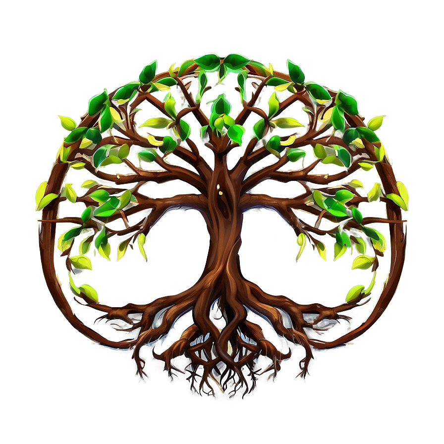 Tree Of Life With Roots Visible Png Cww PNG Image