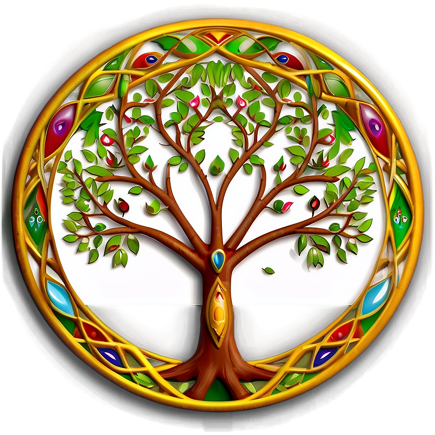 Tree Of Life With Tribal Marks Png Ili PNG Image