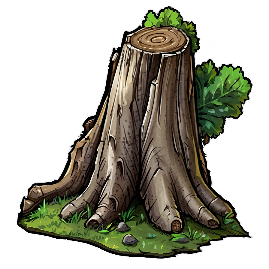 Tree Stump In Moonlight Png 21 PNG Image