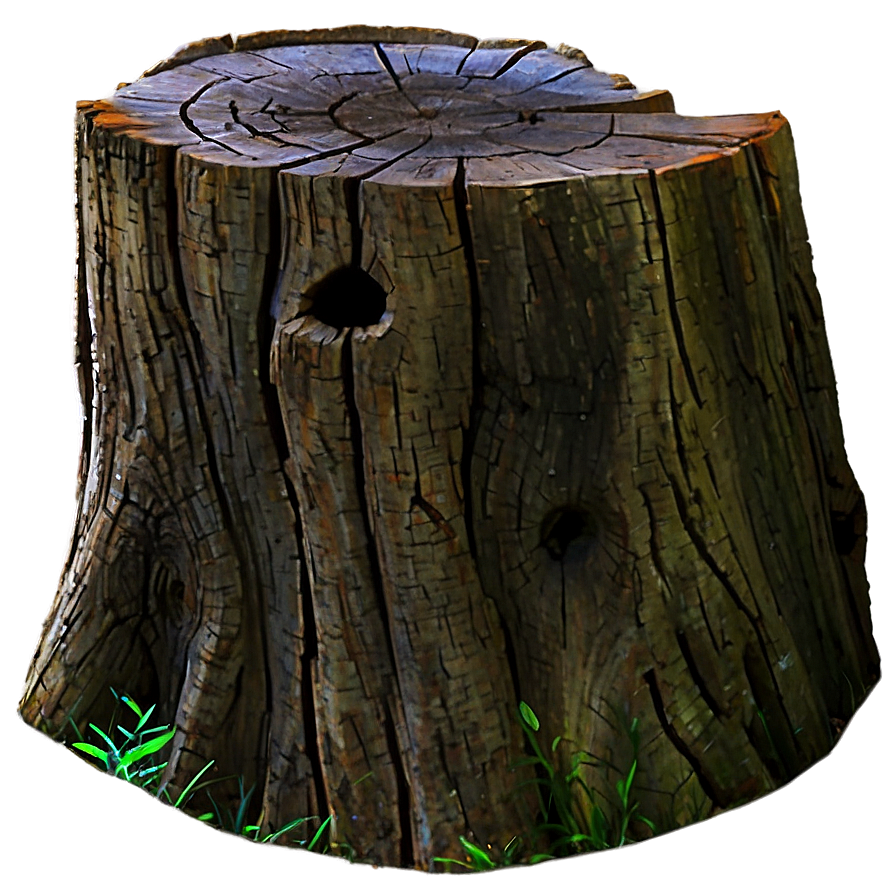 Tree Stump In Sunrise Png Cal PNG Image