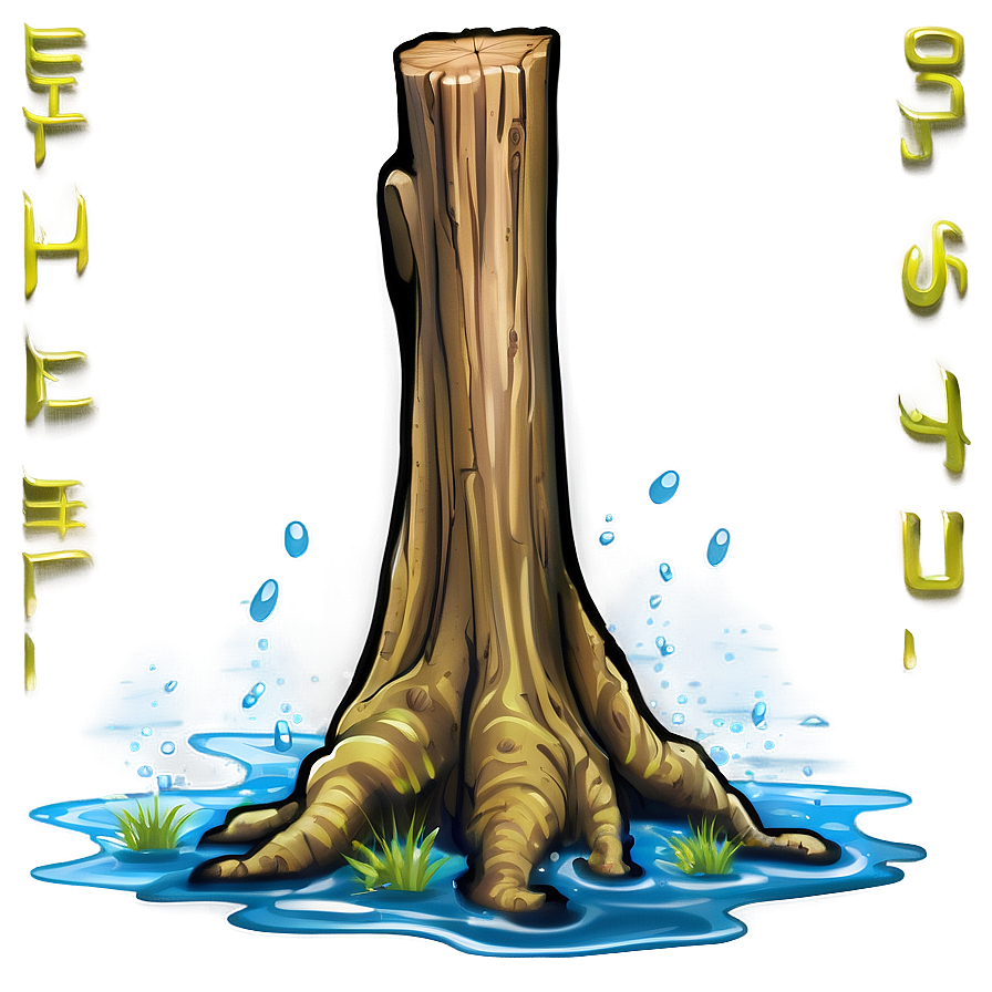 Tree Stump In Water Png 06132024 PNG Image