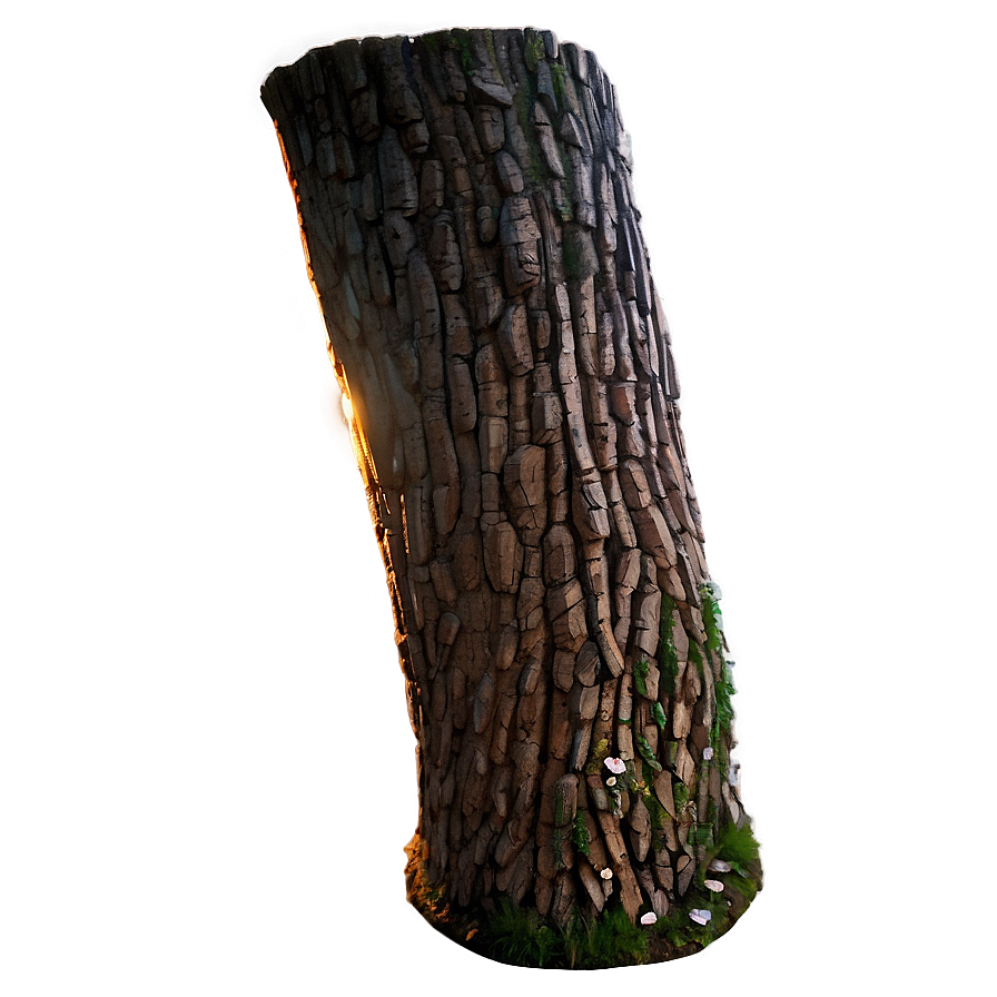 Tree Trunk In Sunset Png 2 PNG Image