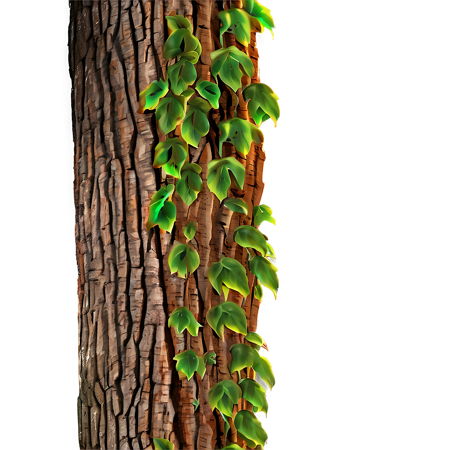 Tree Trunk With Vines Png Bir PNG Image