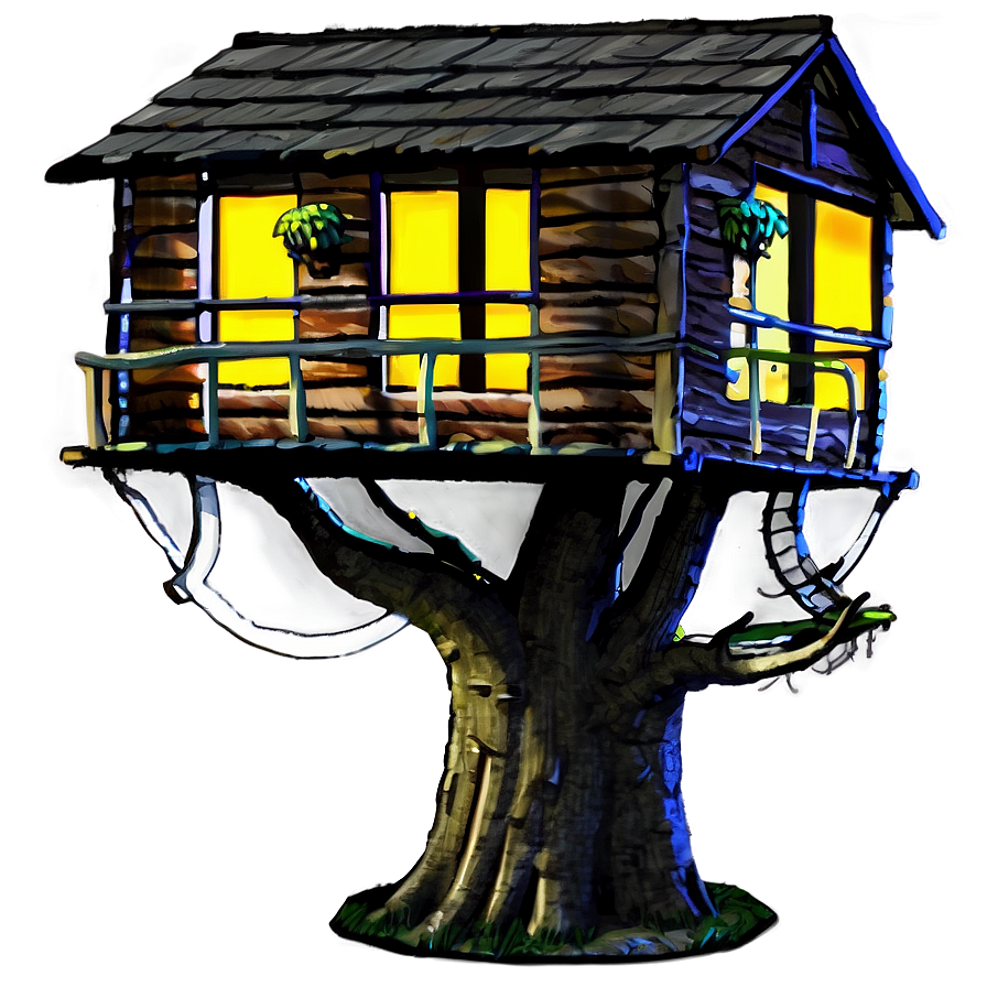 Treehouse Fantasy Png Etb47 PNG Image