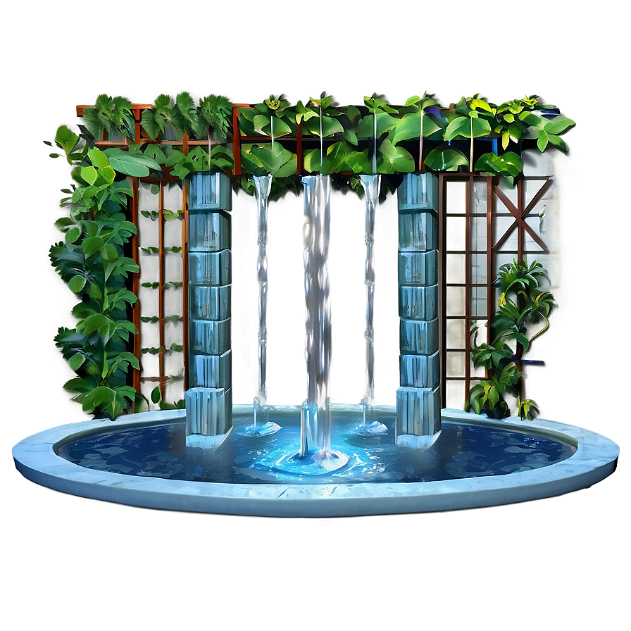 Trellis With Water Features Png Yib PNG Image