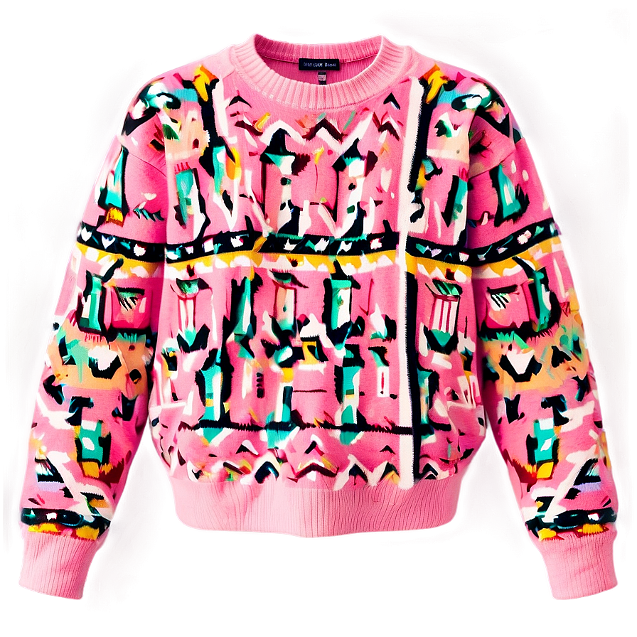 Trendy Pink Sweater Png 06292024 PNG Image