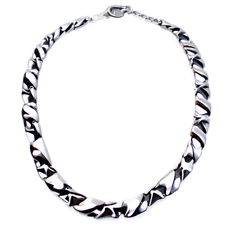 Trendy Silver Necklace Png Qbu PNG Image