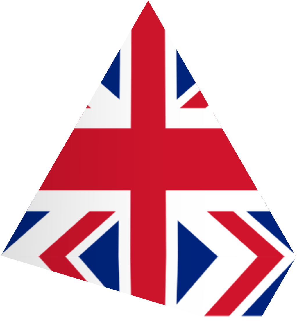 Triangular Union Jack Design PNG Image