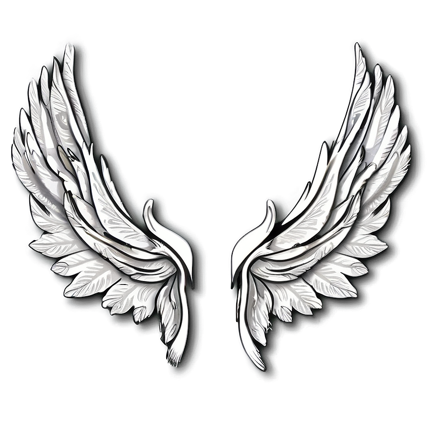 Tribal Angel Wings Illustration Png 05042024 PNG Image