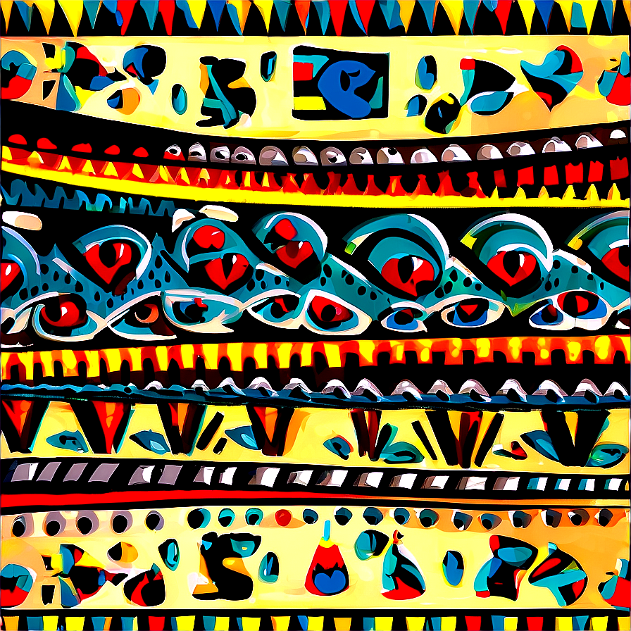 Tribal Art Patterns Png Ggj PNG Image